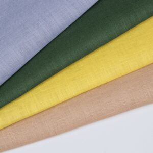 Wholesale 100% Pure Linen 125gsm Flax Textile Plain Dyed Fabric for Eco-Friendly Spring/Summer Clothing Bedding Curtains