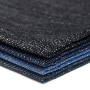 55%Linen 45%Cotton 230gsm Denim Fabric - No Fading Washed Material for Jeans - High Quality Clothing Textile