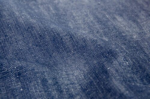 55%Linen 45%Cotton 230gsm Denim Fabric - No Fading Washed Material for Jeans - High Quality Clothing Textile