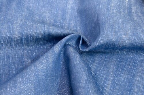 55%Linen 45%Cotton 230gsm Denim Fabric - No Fading Washed Material for Jeans - High Quality Clothing Textile