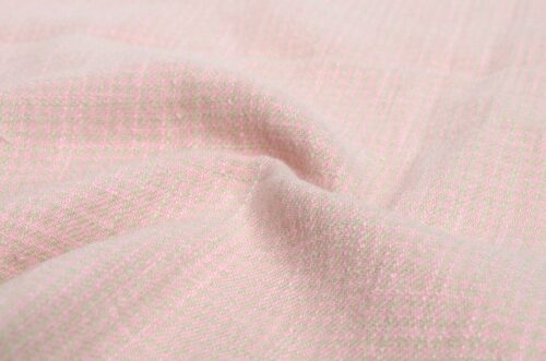 Washed Ramie Cotton Houndstooth Textile 262g Slightly Brushed Surface Natural Comfortable Ramie Fabric