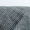 Washed Ramie Cotton Houndstooth Textile 262g Slightly Brushed Surface Natural Comfortable Ramie Fabric
