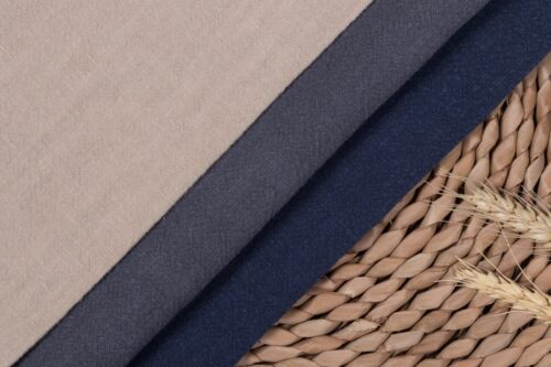 70%Ramie 30%Cotton Blend Sandwashed Fabric - Stonewashed Textile for Sofa/Dress Making - Wholesale OEM