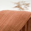 Manufacturers Wholesale 55% Ramie 45% Cotton Woven Crepe 210gsm Autumn Winter Clothing Fabric-for Dresses and Curtains