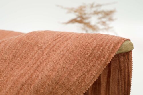 Manufacturers Wholesale 55% Ramie 45% Cotton Woven Crepe 210gsm Autumn Winter Clothing Fabric-for Dresses and Curtains