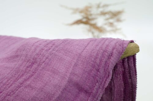 Manufacturers Wholesale 55% Ramie 45% Cotton Woven Crepe 210gsm Autumn Winter Clothing Fabric-for Dresses and Curtains