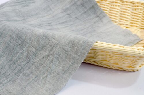 Manufacturers Wholesale 55% Ramie 45% Cotton Woven Crepe 210gsm Autumn Winter Clothing Fabric-for Dresses and Curtains