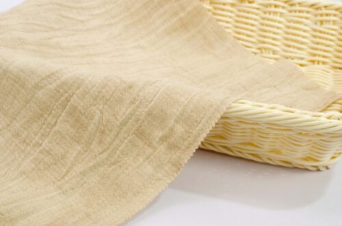 Manufacturers Wholesale 55% Ramie 45% Cotton Woven Crepe 210gsm Autumn Winter Clothing Fabric-for Dresses and Curtains