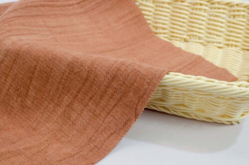 Manufacturers Wholesale 55% Ramie 45% Cotton Woven Crepe 210gsm Autumn Winter Clothing Fabric-for Dresses and Curtains