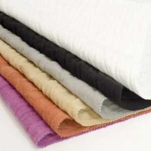 Manufacturers Wholesale 55% Ramie 45% Cotton Woven Crepe 210gsm Autumn Winter Clothing Fabric-for Dresses and Curtains