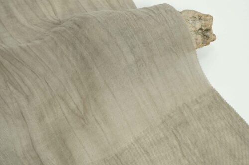 Breathable Ramie Tencel Twill Fabric 90g Lightweight and Textured Ramie Tencel Fabric for Spring Summer Clothing