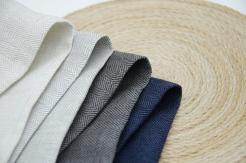 100% Pure Linen Fabric for Spring & Autumn – 135cm Width, 192g Weight, Ideal for Fashion Designers #1222