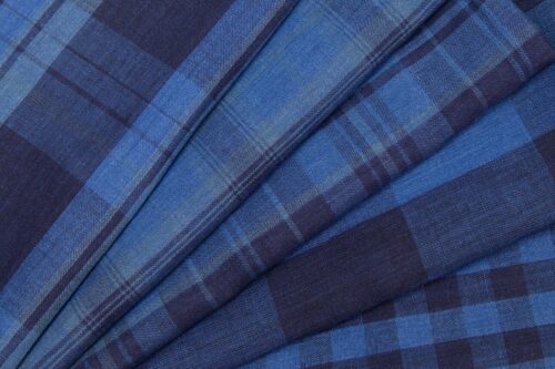 Yarn-Dyed 100% Linen Fabric with 3D Texture – 135cm Width, 123g Weight, Ideal for Spring & Summer Shirts & Pants #1240