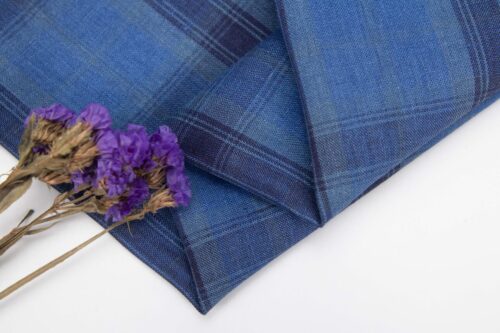 Yarn-Dyed 100% Linen Fabric with 3D Texture – 135cm Width, 123g Weight, Ideal for Spring & Summer Shirts & Pants #1240