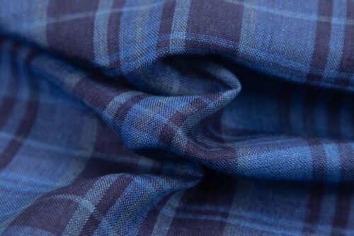 Yarn-Dyed 100% Linen Fabric with 3D Texture – 135cm Width, 123g Weight, Ideal for Spring & Summer Shirts & Pants #1240